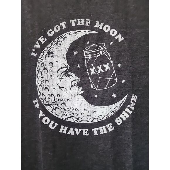 American Highway Gray We Got The Moon If You Have The Shine Shirt Medium CR10 - Picture 3 of 5